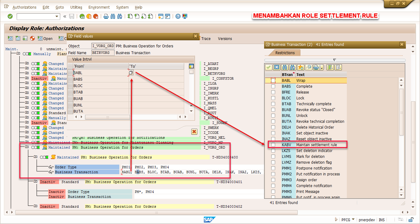 Menambah Role Settlement Rule – SINAU SAP PM MODULE