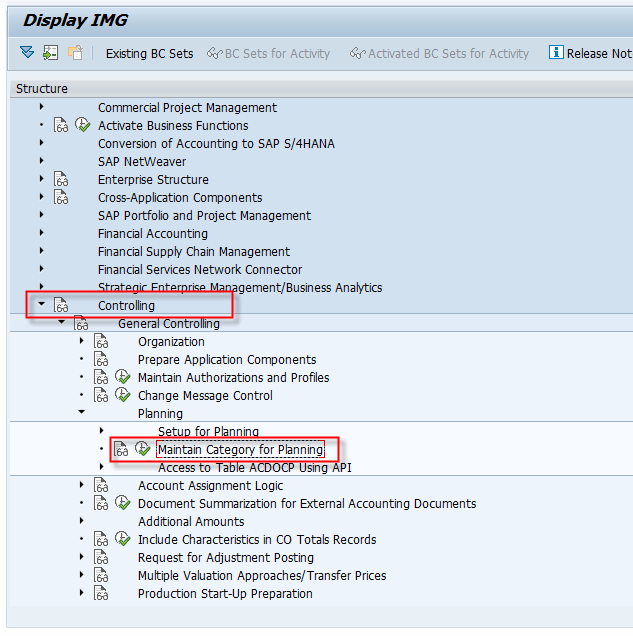 FINS_ACDOC_PLANNING Error 1