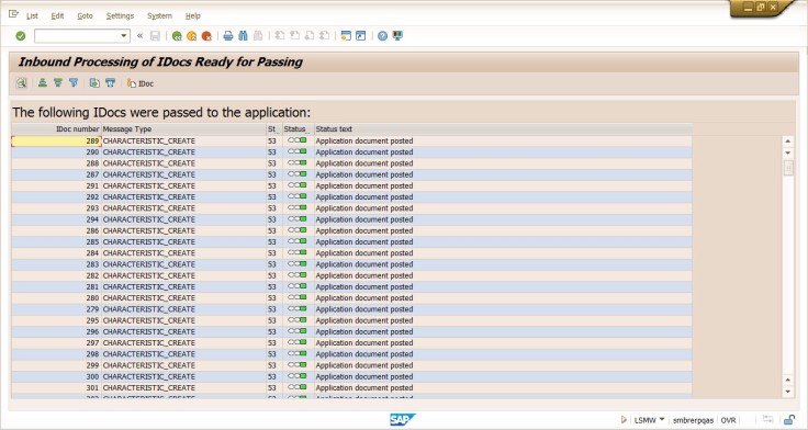 BAPI CHARACTERISTIC 6